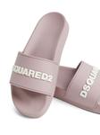 DSQUARED2 шлепанцы с тисненым логотипом, розовый - фото 4