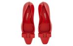 Vara Bow 85mm лаковые туфли-лодочки Ferragamo, красный - фото 5