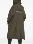 Пальто с капюшоном и вышитым логотипом Iceberg, зеленый - фото 2