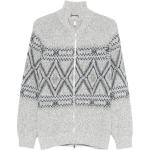 Кардиган с узором интарсия Brunello Cucinelli, белый - фото