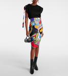 Юбка-карандаш Orchidee Pucci, Viola/Rosso - фото 2