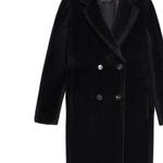 Пальто женское черное MaxMara - фото 8