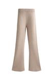 Брюки OYSHO FLARE KNIT, Beige - фото 7