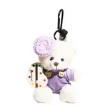 Whoops Плюшевый кулон Painter Little White Bear высотой 12 см - фото