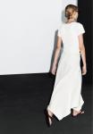 Юбка Massimo Dutti ASYMMETRIC MIDI, White - фото 3