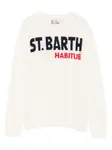 Топ Douglas с круглым вырезом Mc2 Saint Barth Kids, кремовый - фото
