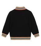 Шерстяной кардиган с полосками Icon Stripe Burberry, черный - фото 4