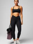 Леггинсы oasis pureluxe hw crossover 7/8 Fabletics, черный - фото 3
