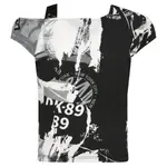 Необычная футболка обычного кроя Dkny, черный - фото