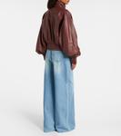 Куртка-бомбер из кожи Hypnotic Zimmermann, Rosewood - фото 3