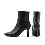 Женские полусапожки COMELY, черные (на флисовой подкладке), каблук 8,5 см - фото 7