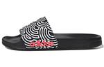 Шлепанцы Adilette Series женские, черные/белые Adidas - фото