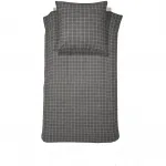 Постельное белье Золушка «Brecht», в клетку Cinderella, антрацит - фото