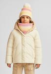 Зимняя куртка MINOTI PADDED HOODED FLUFFY LINED, Stone - фото