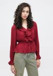 Блуза Vero Moda VMDORA FRILL PLEAT, Biking Red/Red - фото 4