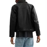 COACH Кожаная куртка мужская черная, Black - фото 4