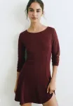 Платье с длинными рукавами Pull&Bear, Bordeaux - фото 4