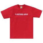 Футболка BAPE A Bathing Ape Logo Tee, Red - фото