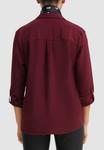 Блуза QS CRÊPE MIT TURN-UP-ÄRMEL, Bordeaux/Dark Red - фото 3