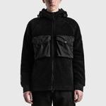 Куртка cotton pile garment dyed sweatshirt 'black' Stone Island, черный - фото 3