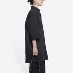 Рубашка женская Balenciaga с короткими рукавами, черный - фото 6