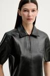 Кожаная блузка Julissa Stand Studio, черный - фото 5