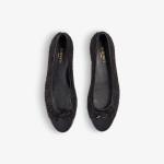 Твидовые балетки Kara Lk Bennett, черный - фото 2