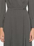 Elisabetta Franchi платье миди в горох, черный - фото 5