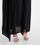 Жоржетовое платье миди Plan C, черный - фото 6