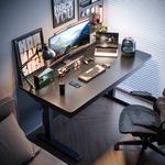 Стол компьютерный 100x60 см, регулируемый по высоте 60-85 см, черный, с ящиком, поверхность Carbon Fiber - фото 2