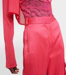 Атласные брюки-карго Versace, Tropical Pink - фото 4