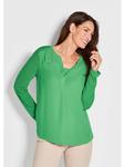 Блузка GOLDNER, зеленый - фото