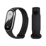 CHENSONG Часы Strap Xiaomi Compatibility Silicone Material 150 240mm, [Glossy Black + Stretch Blue] official original ★ silicone strap - фото 10