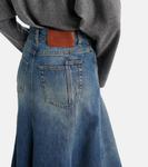 Джинсовая юбка миди Victoria Beckham, Classic Blue Wash - фото 6