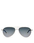 Поляризованные солнцезащитные очки-авиаторы Benedict, 59 мм Oliver Peoples - фото