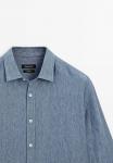 Рубашка FADED Massimo Dutti, цвет Mottled Light Blue - фото 7