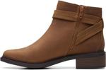 Женские ботильоны Clarks Maye с ремешком, Dark Tan Lea - фото 5