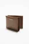 Кожаный тройной кошелек Acne Studios, Camel brown - фото 3