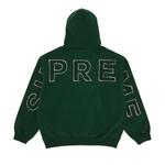 Толстовка Supreme Frayed Hooded Sweatshirt, Pine - фото