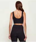 Топ cropped fit Ea7, черный - фото 3