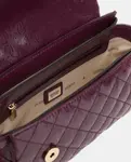 Сумка на руку с молнией Guess, бордовый - фото 4