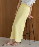 Юбка-клеш с присборенным кроем Bab, цвет Yellow - фото