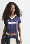 Поло PULL&BEAR NEW YORK SOCCER, Dark Blue - фото