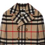 Детское пальто Burberry, хаки - фото 3