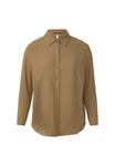 Блуза QS Button-down blouse, Olivgrün/Olive - фото 6