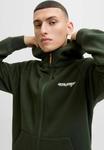 Толстовка Jack & Jones Zip-up sweatshirt, Duffel Bag/Khaki - фото 4