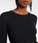 Желина собранное джерси макси-платье Marant Etoile, черный - фото 4