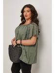 Блузка Curvy Lady, хаки - фото 2