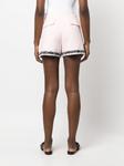 MSGM твидовые шорты с бахромой, розовый - фото 4
