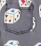 Джинсы с принтом Heart Diced Jellymallow, индиго - фото 2